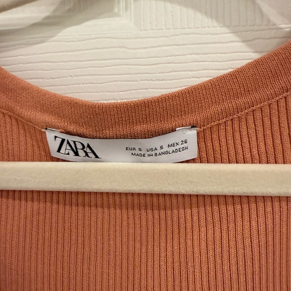 Zara Women's Peach Mini Dress - Picture 3 of 4